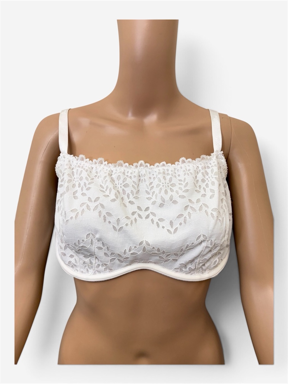 Pink Victoria's Secret  White Color,Scoop Neck Lace Bra Sexy Wedding Bra